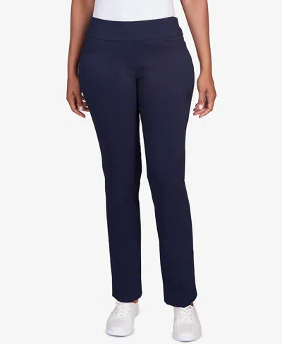 Ruby Rd. Plus Size Mid-rise Ankle Pants In Blue