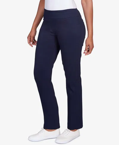 Ruby Rd. Plus Size Mid-rise Ankle Pants In Blue