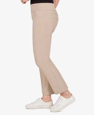 Ruby Rd. Plus Size Mid-rise Ankle Pants In Brown