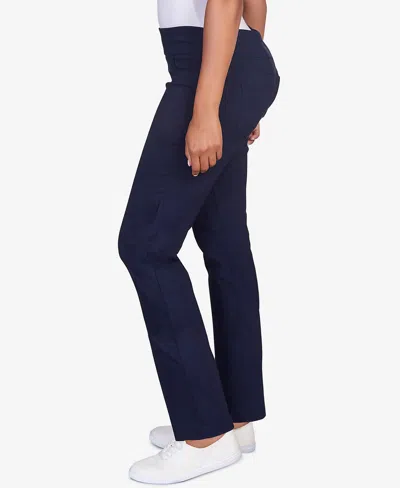 Ruby Rd. Plus Size Mid-rise Ankle Pants In Blue