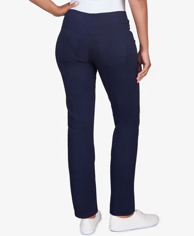 Ruby Rd. Plus Size Mid-rise Ankle Pants In Blue