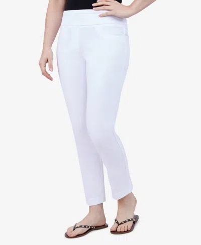 Ruby Rd. Plus Size Mid-rise Ankle Pants In White