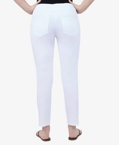 Ruby Rd. Plus Size Mid-rise Ankle Pants In White