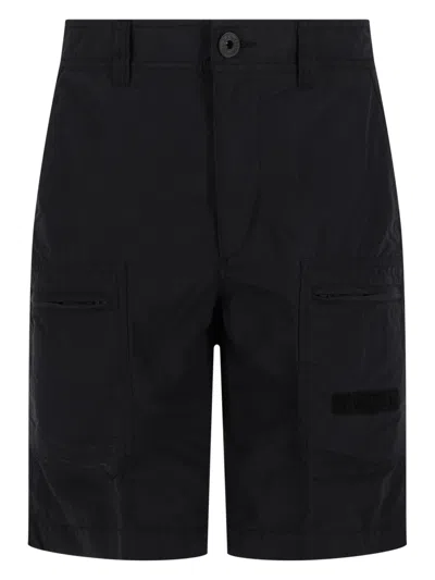 Parajumpers Black Solid Shorts In Multi