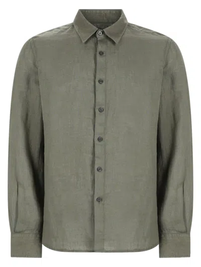 120% Lino Camicia In Lino In Multi
