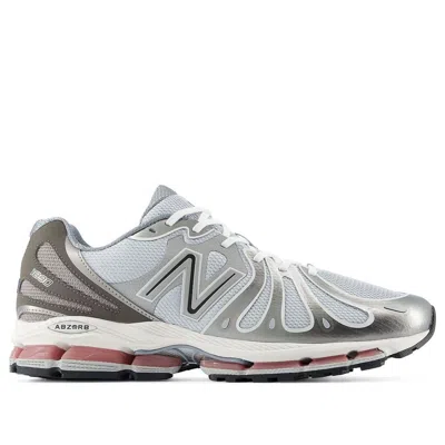 New Balance Mens Dark Silver Metallic Gra Abzorb 1890 Mesh Trainers In Gray