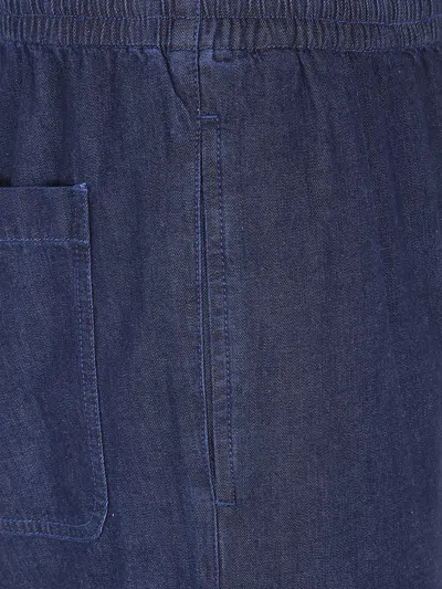 Aspesi Elasticated Trousers In Blue