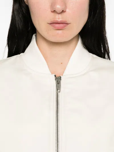 Balenciaga Cropped Bomber Jacket In Technical Faille In Gray