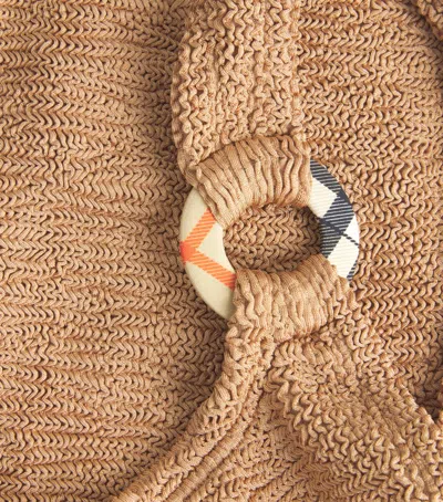 Hunza G Domino One Piece In Metallic Cocoa