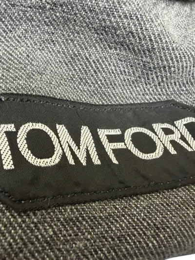 Pre-owned Tom Ford Buttoned Denim Jacket In Gray