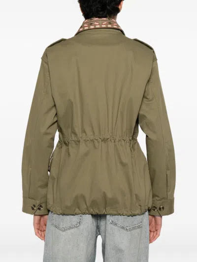 Front Street Drawstring-waist Jacket In Green