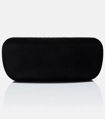 Acne Studios Logo-detail Pilot-frame Glasses In Metallic
