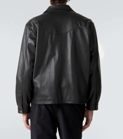 Stòffa Leather Jacket In Black