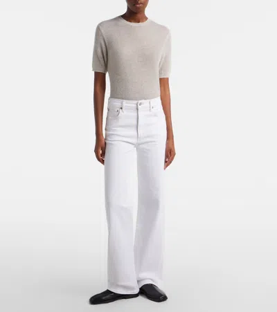 Agolde Harper Straight Jeans In White