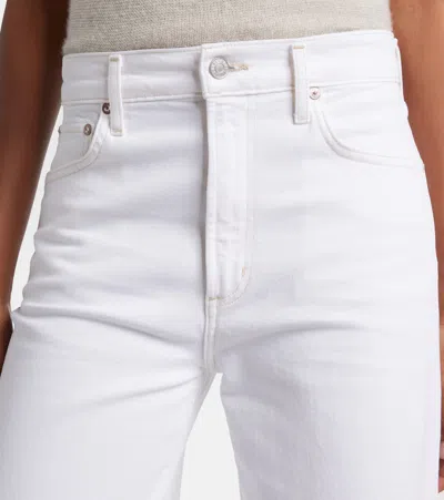 Agolde Harper Straight Jeans In White