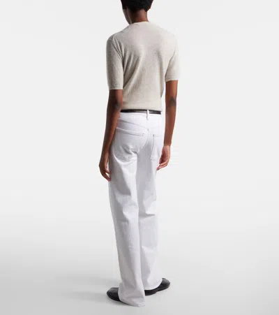Agolde Harper Straight Jeans In White