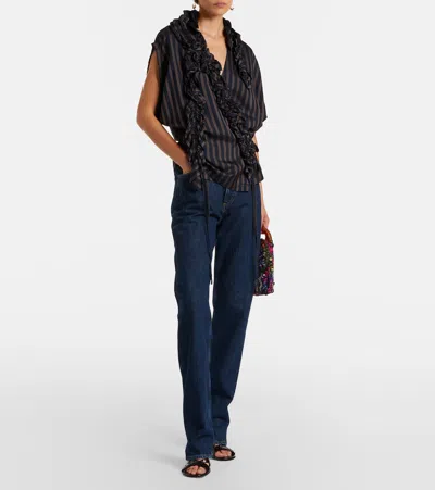 Agolde Mid Rise Kick Boot Jeans In Blue