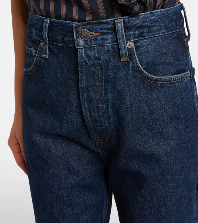 Agolde Mid Rise Kick Boot Jeans In Blue