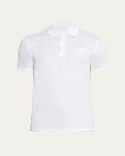 Givenchy White Polo Shirt With Logo Embroidery On The Front In Cotton Man In White