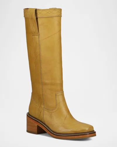 Frye Kate Oiled Leather Pull-on Boots In Multi