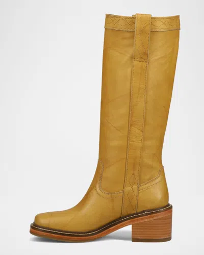 Frye Kate Oiled Leather Pull-on Boots In Multi