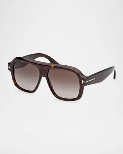 Tom Ford Eyewear Pilot Frame Sunglasses In Multi