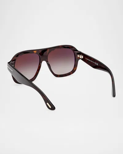 Tom Ford Eyewear Pilot Frame Sunglasses In Multi