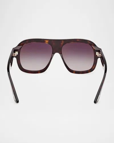 Tom Ford Eyewear Pilot Frame Sunglasses In Multi