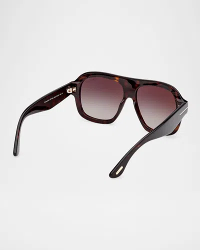 Tom Ford Eyewear Pilot Frame Sunglasses In Multi