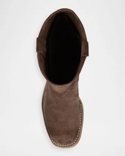 Frye Campus 12r Suede Mid-calf Boots In Multi