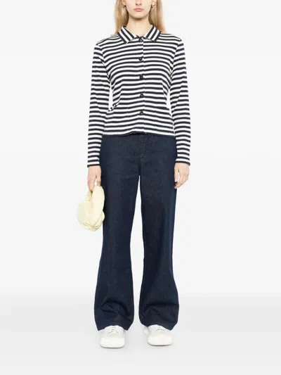 Agnès B. Logo-patch Jeans In Blue