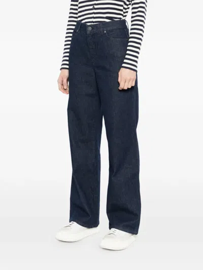 Agnès B. Logo-patch Jeans In Blue