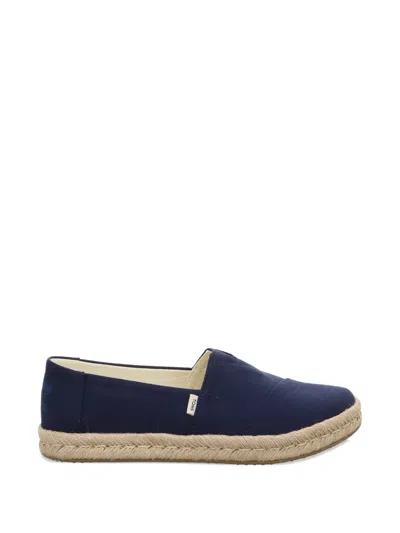 Toms Women's Alpargata Rope 2.0 Navy Recycled Cotton Espadrille In Blue