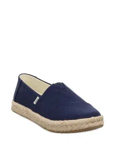 Toms Women's Alpargata Rope 2.0 Navy Recycled Cotton Espadrille In Blue