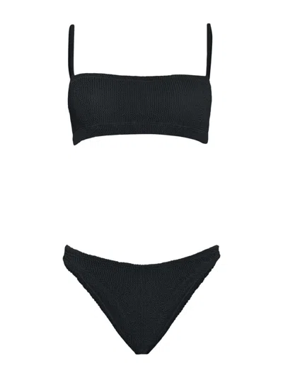 Hunza G The Original Crinkle Bikini In Black