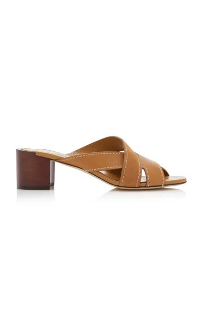 Tod's Women's 55mm Leather Block Heel Sandals In Multi