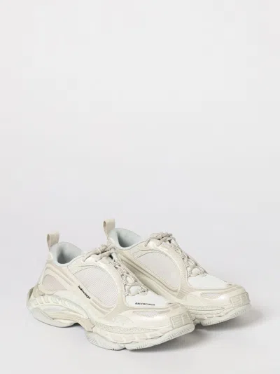 Balenciaga Triple S.2 Gandient Mesh And Nylon Inserts With Used-effect In Neutral
