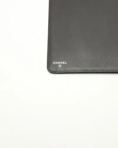 Chanel Coco Mark Tablet Case, Size 12-inch In Black