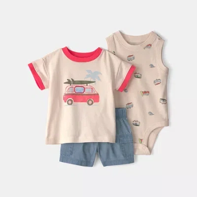 Carter's Baby Boys 3-pc. Short Set In Multi