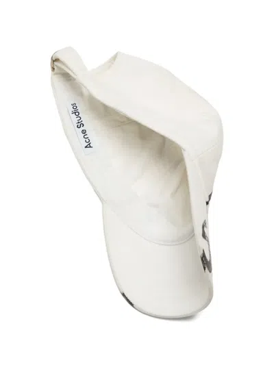 Acne Studios Logo-print Baseball Cap In Gray