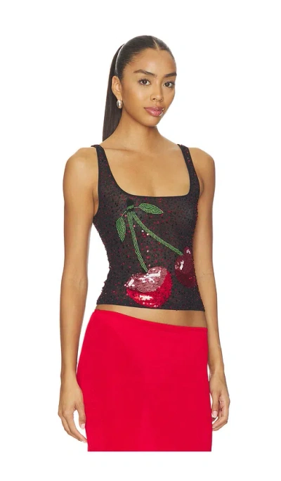 Leslie Amon Cherry Tank Top In Multi