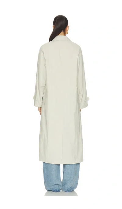 Still Here Trench Coat In White