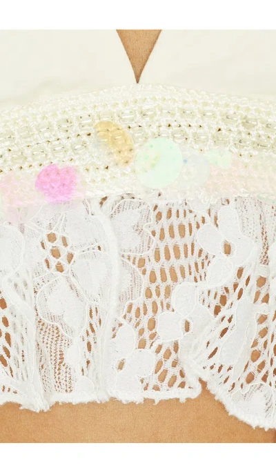 My Beachy Side Iris Top In White