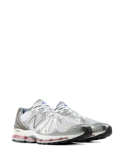 New Balance Mens Dark Silver Metallic Gra Abzorb 1890 Mesh Trainers In Gray