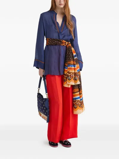 Maliparmi Long-sleeves Shirt In Blue