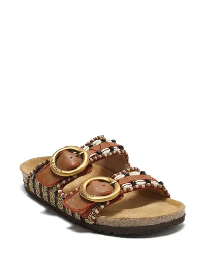 Maliparmi Summer Shell Sandals In Multi