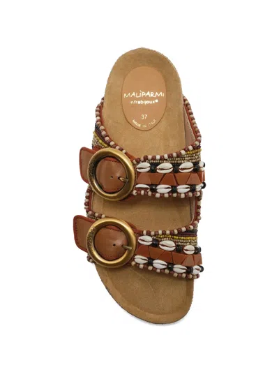 Maliparmi Summer Shell Sandals In Multi