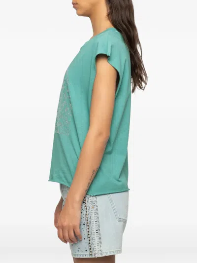 Zadig & Voltaire Womens Borneo Cloe Graphic-print Cotton T-shirt In Multi