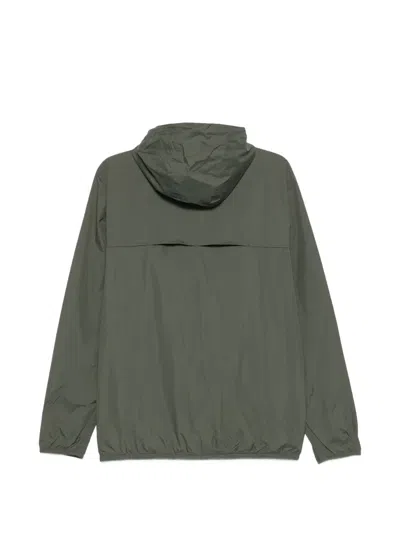 K-way Thermo Double Zip-front Down Jacket In Green