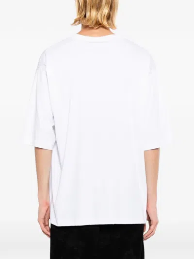 Les Hommes Printed T-shirt In White